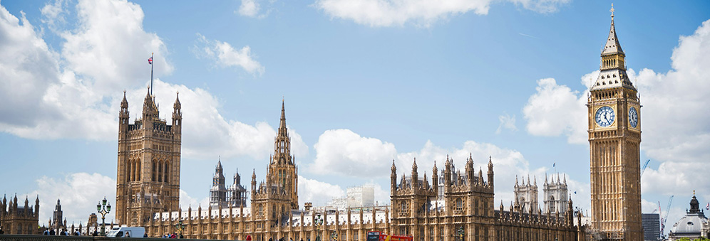 The UK houses of parliament